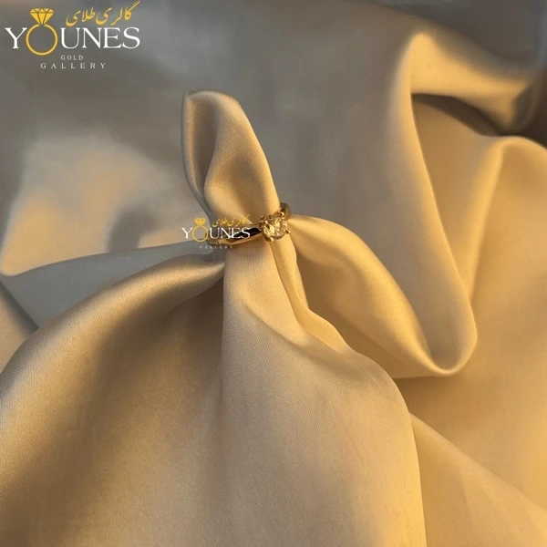 انگشتر طلا تک نگین سولیتر